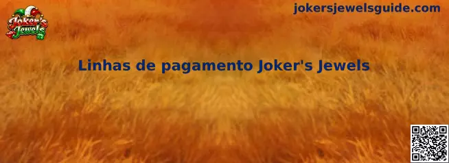Esquema visual de Linhas de pagamento Joker's Jewels